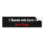 Krav Maga martial arts bumpersticker