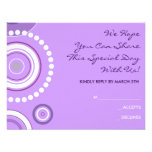 KRAZY POLKA DOT Wedding Invitation Reply card