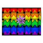 Krazy Rainbow Flag Greeting Card