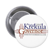 Krekula for Governor Pinback Buttons