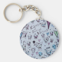 Krimes of Skullys & KIttens Keychains
