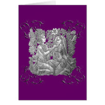 Krishna and Radha greeting card