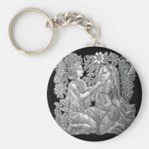Krishna and Radha Keychain