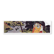 Krishna Embraced Gopas By Meister Des Gâtâ-Govinda Bumper Stickers