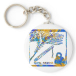 Krishna - Flute, Peacock Feather n Buttermilk keychains