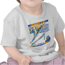 Krishna - Flute, Peacock Feather n Buttermilk T-shirt