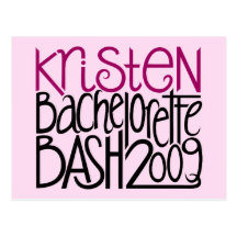 Kristen Bachelorette Bash 09 Post Card