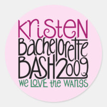 Kristen Bachelorette Bash 09 Stickers