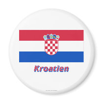 Kroatien Flagge mit Namen