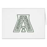 KRW - A - Celtic Monogram Card - Blank