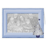 KRW Baby Boy Christmas Photo Frame Card