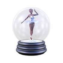 KRW Ballerina Snowglobe Sculpture Photo Sculpture
