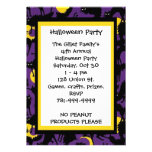 KRW Black Cat Halloween Custom Party Invitation