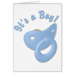 KRW Boy Pacifier Baby Shower Invitation Greeting Card