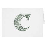 KRW - C - Celtic Monogram Card - Blank