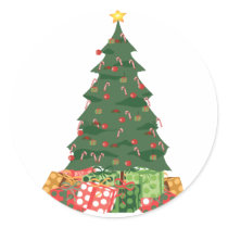 KRW Candy Cane Christmas Tree Stickers