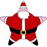 KRW Cartoon Star Santa Claus Ornament photo sculptures