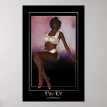 KRW Cocoa African American Pin Up posters