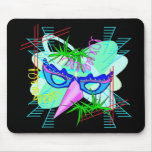 KRW Colourful Mardi Gras Mask Mouse Pad