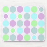 KRW Cool Blue Green and Purple Spots mousepads