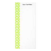 KRW Cool Lime Green Circles Rack Card