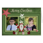 KRW Country Santa Custom Photo Holiday Card