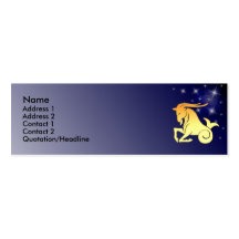 KRW Custom Capricorn Zodiac Sign Profile Card Business Card Templates