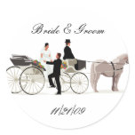 KRW Custom Elegant Horse Drawn Carriage Wedding stickers