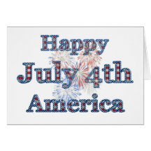 KRW Custom Fourth of July Party Invitation Cards