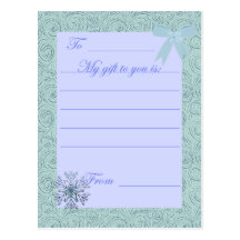 KRW Custom Holiday Gift Card Post Card