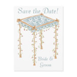 KRW Custom Jewish Wedding Canopy Save the Date postcards