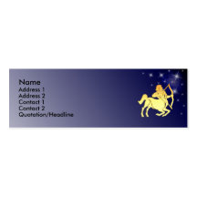 KRW Custom Sagittarius Zodiac Sign Profile Card Business Card