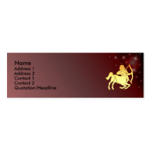 KRW Custom Sagittarius Zodiac Sign Profile Card Business Card Templates