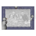 KRW Custom Snowmen Photo Holiday Card