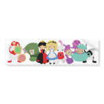 KRW Cute Alice in Wonderland Group Bumper Sticker