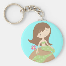 KRW Cute Blue Mermaid Keychain