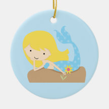 KRW Cute Blue Mermaid Ornament
