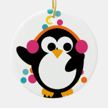 KRW Cute Colourful Penguin and Tree Ornament