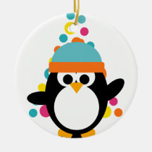 KRW Cute Colourful Penguin and Tree Ornament