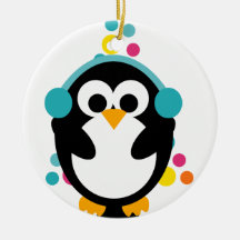 KRW Cute Colourful Penguin and Tree Ornament