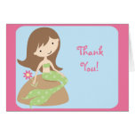 KRW Cute Mermaid Thank You Notes Greeting Cards