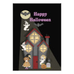 KRW Cute Witch n Ghosts Halloween Party Invitation