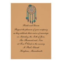 KRW Dreamcatcher Custom Wedding Invitation