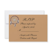 KRW Dreamcatcher Native American Wedding RSVP Invite
