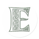 KRW - E - Celtic Monogram Seal stickers