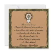 KRW Framed Dreamcatcher Custom Wedding Invitation
