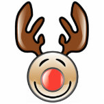 KRW Fun Icon Style Reindeer Christmas Ornament photo sculptures