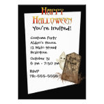 KRW Ghost Tombstone Custom Halloween Invitation