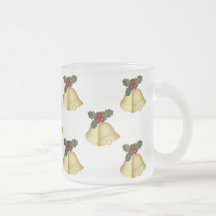 KRW Holly Bells Christmas Frosted Mug