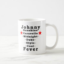KRW Johnny Fever KRP Coffee Mugs